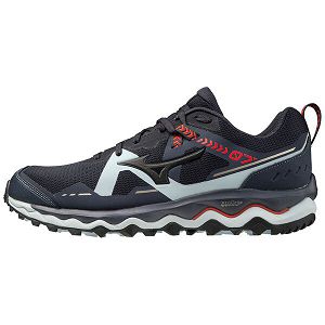 Tenis Para Correr Mizuno Wave Mujin 7 Hombre Azul Marino/Rojos | Mexico-826745